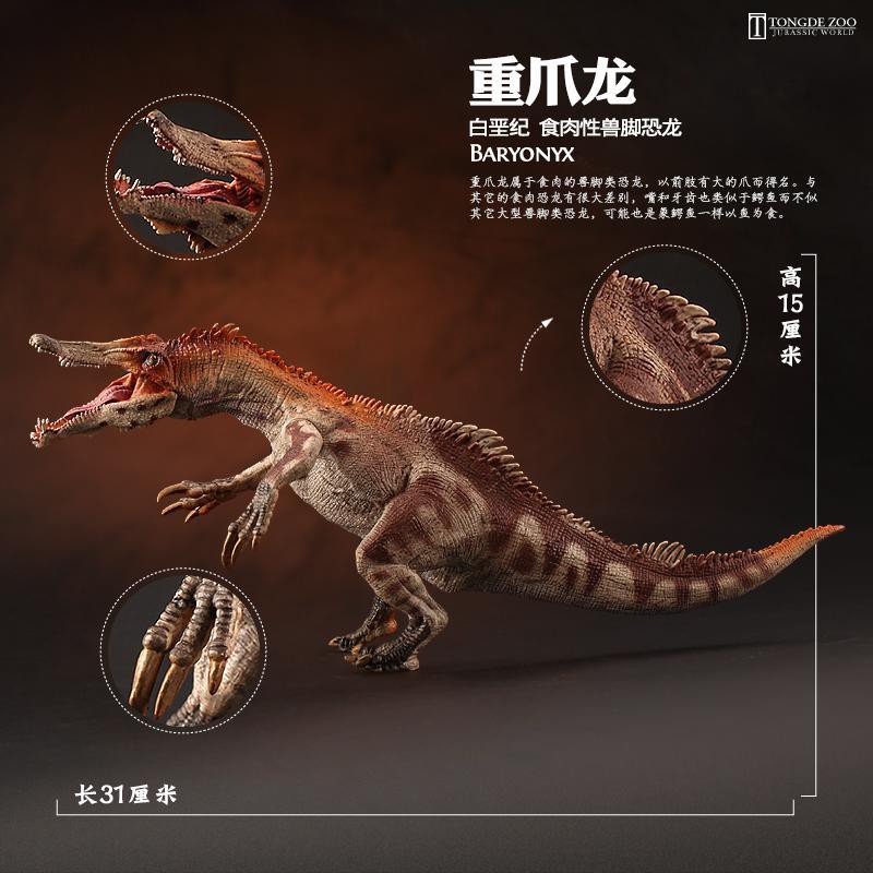 童德重爪龍模型恐龍玩具仿真動物兒童認知禮物 蝦皮購物