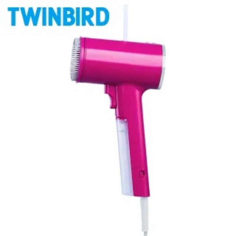 日本TWINBIRD-美型蒸氣掛燙機(桃紅）TB-G006TW