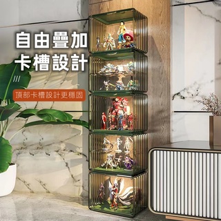 臺灣出貨【免運】泡泡瑪特盲盒 手辦模型展示櫃 樂高積木透明展示架 置物架落地多層收藏櫃 包包收納盒 防塵防水