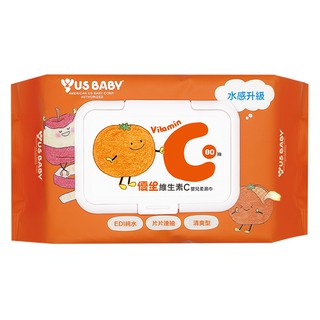 *COIN BABY*全新優生 維生素C嬰兒柔濕巾 80抽/包 水感升級 手部臉部 全身可使用