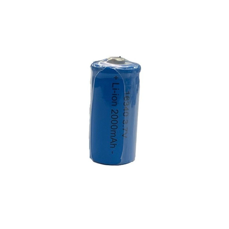 16340充電式電池  3.7V  2000mAh