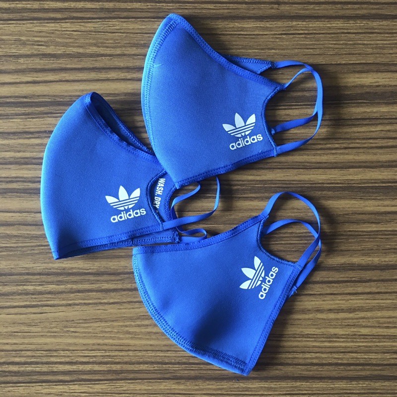 全新 adidas 口罩 經典藍 可重複使用