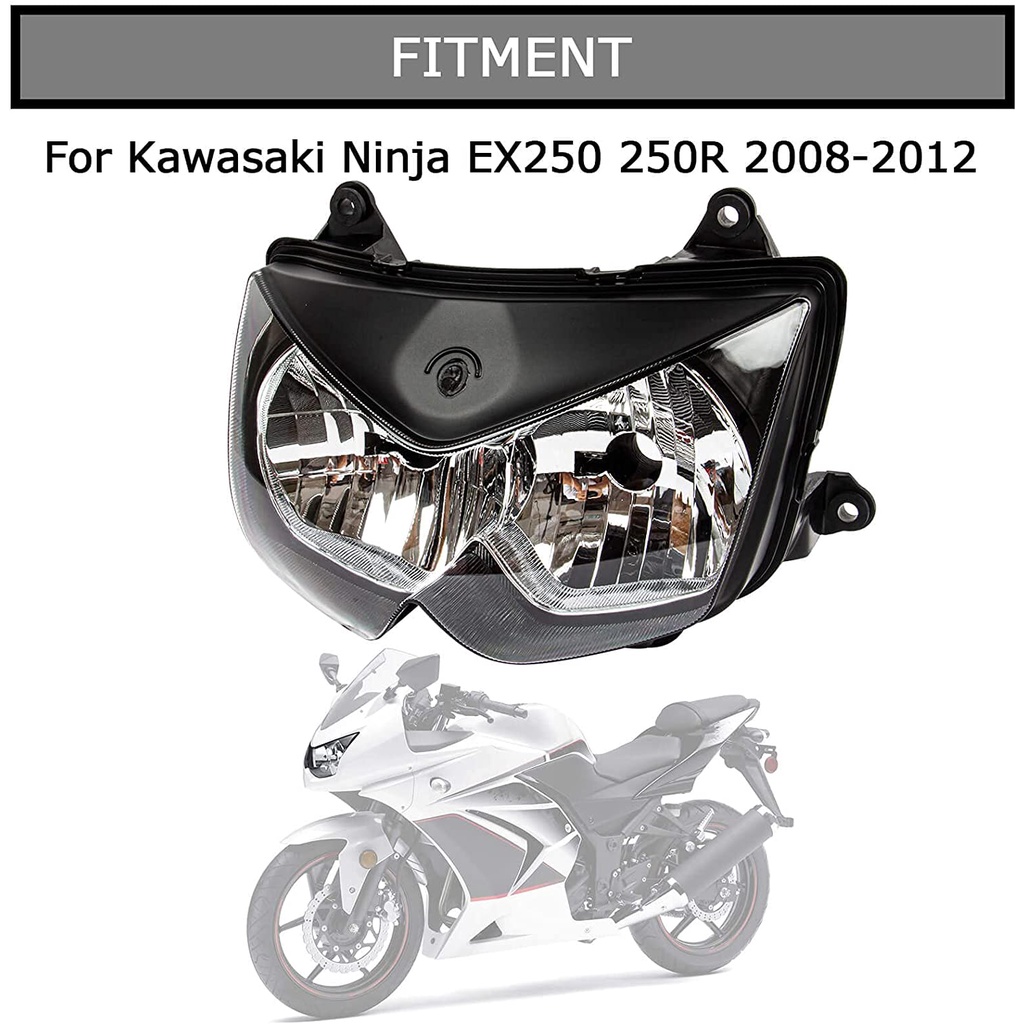 適用Kawasaki Ninja250 R 忍250 EX250 大燈 2008 2009 2010 2011 2012