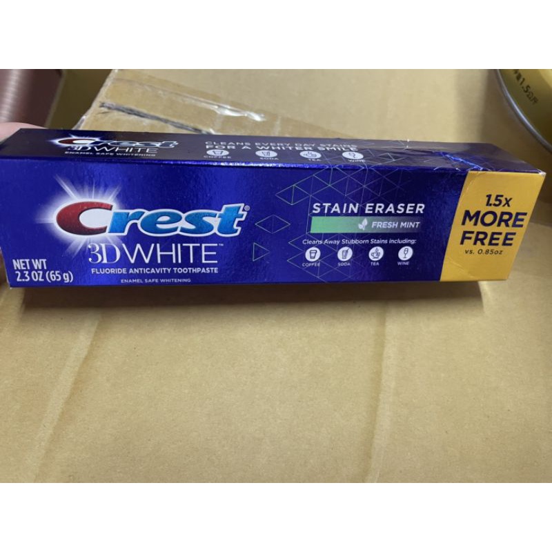 現貨 Crest 3D White 牙膏 鑽亮炫白/長效清新/鑽感薄荷/冰山鑽白/清新