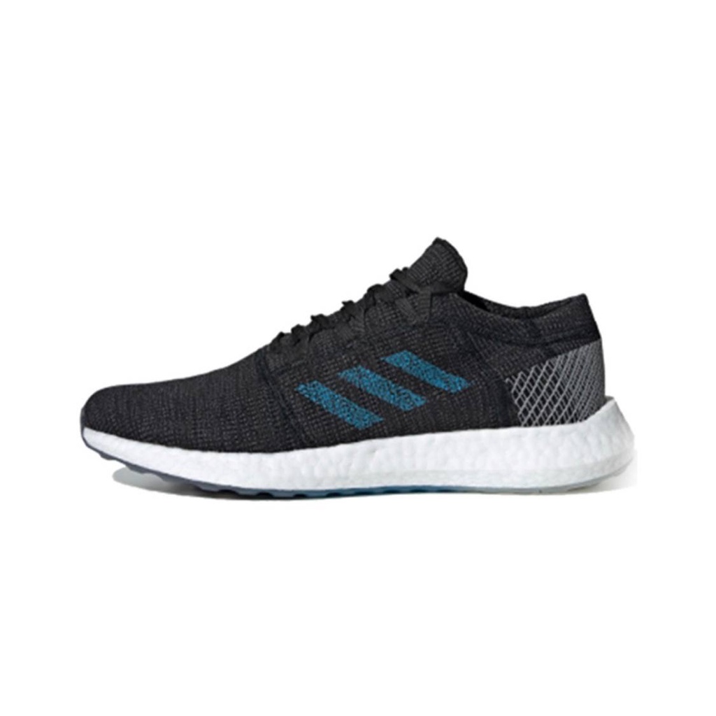  100%公司貨 Adidas PureBoost Go 黑藍 襪套 編織 跑鞋 中底 黑 EF7634 男鞋