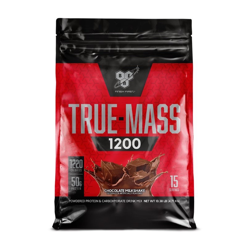 才剛開封二手[美國 BSN] True-Mass 1200高熱量乳清蛋白 (10.38磅/袋) 巧克力