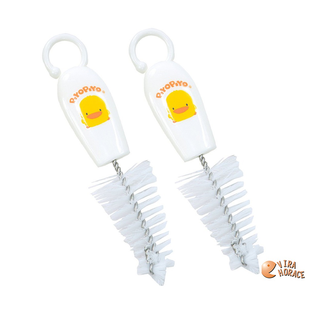 黃色小鴨奶嘴刷(2入裝)可清潔奶嘴 奶瓶蓋 螺牙 細小配件  方便實用GT83435 HORACE
