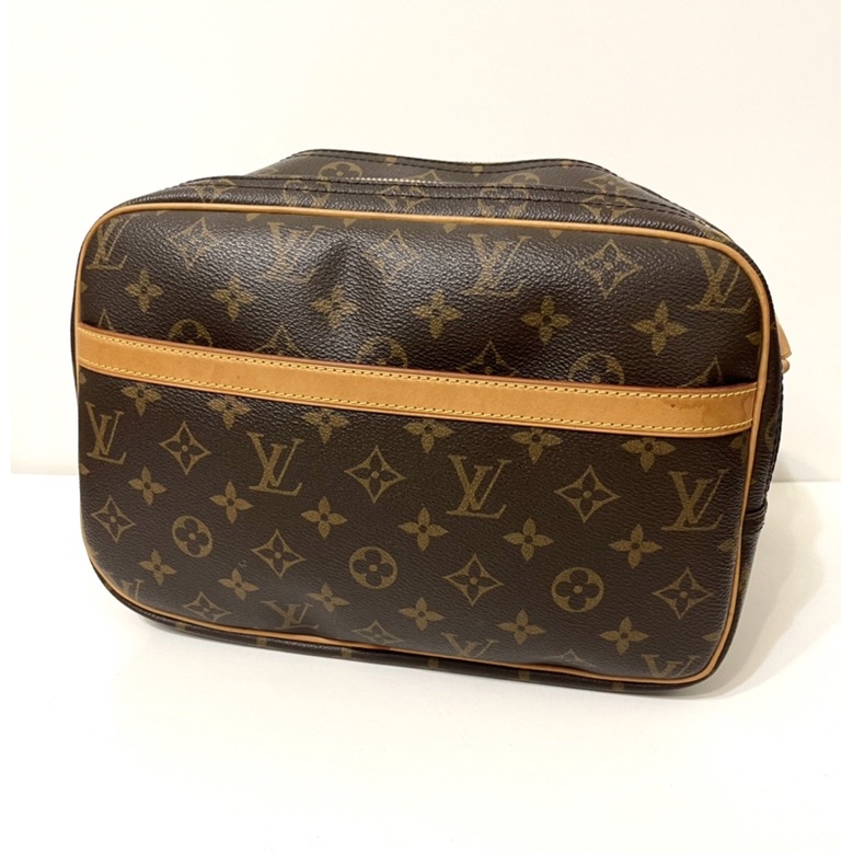 LV 二手真品 經典款 monogram reporter PM 雙層 斜背包 記者包 M45254