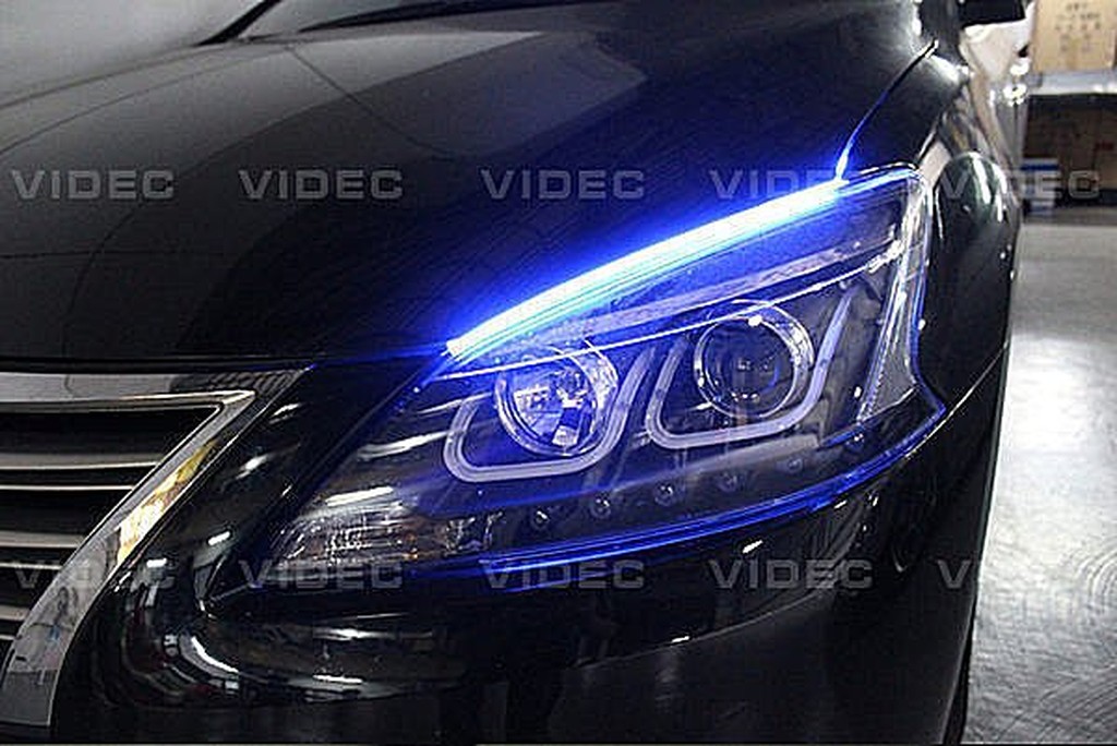 DIY 商城 裕隆 NISSAN SUPER SENTRA 大燈 雙色 LED 純正 WRC 高亮度 導光條 完全防水