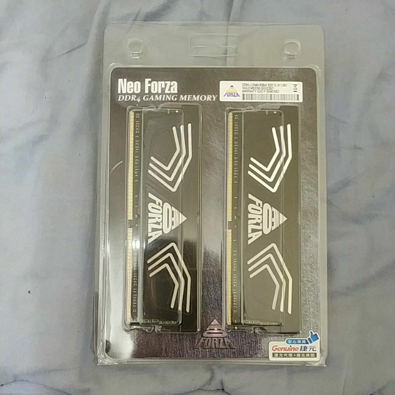 Neo Forza 凌航 FAYE DDR4 3200 16G(8G*2) 超頻 RAM 記憶體 終保 (黑色散熱片)