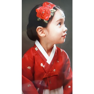 [🌹小花왔어預購] 韓國 正統高階韓服 頭飾 髮飾 女童韓服 寶寶百日 女寶 週歲宴