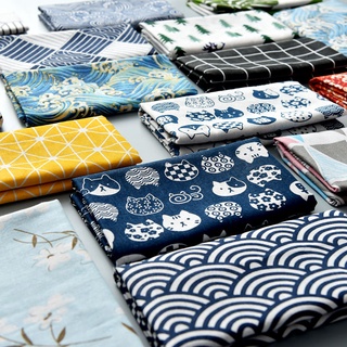 棉麻燙金加厚和風日式民族布料粗麻布面料沙發抱枕靠墊桌布布料