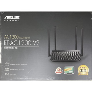 ASUS華碩 RT-AC1200 V2 AC1200 四天線雙頻無線WIFI路由器(分享器)