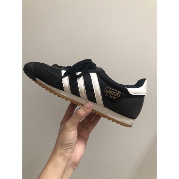 ADIDAS ORIGINAL DRAGON 黑色 復古 休閒鞋 女鞋