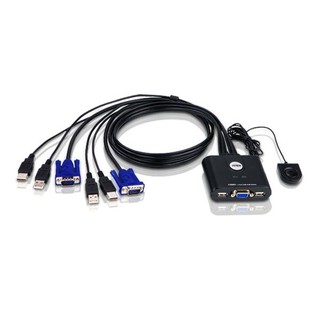 ATEN CS22U 2埠USB VGA帶線式KVM多電腦切換器