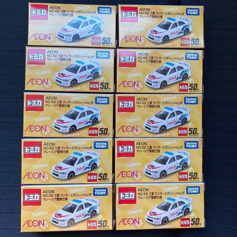 ［現貨］Tomica 多美 AEON No.52 三菱 EVO 警察仕樣