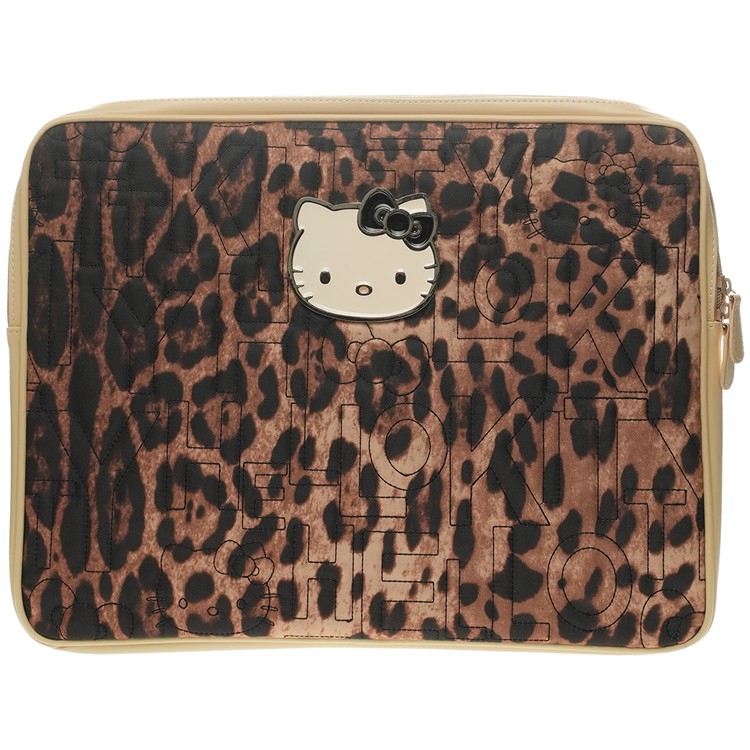 HELLO KITTY凱蒂貓限量版筆電包包筆電套筆電收納豹紋款 178741【77小物】