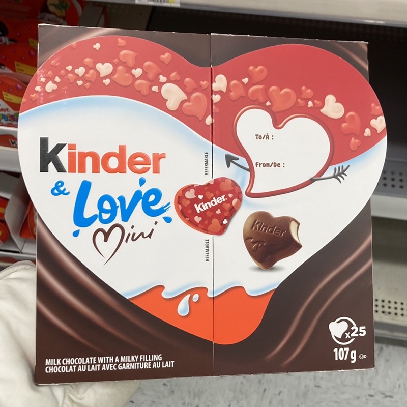 《7timesanight》健達情人節限定新品心型愛心牛奶巧克力 歐美加拿大零食代購批發