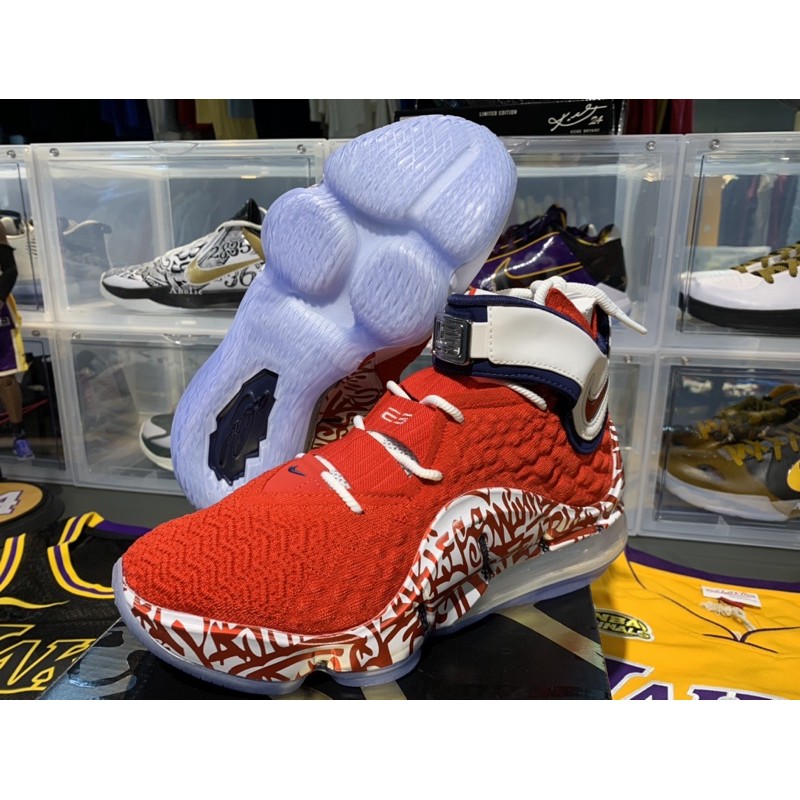 全新台灣公司貨 Nike LeBron 17 “Graffiti Remix”紅白 男籃球鞋 CT6052-600