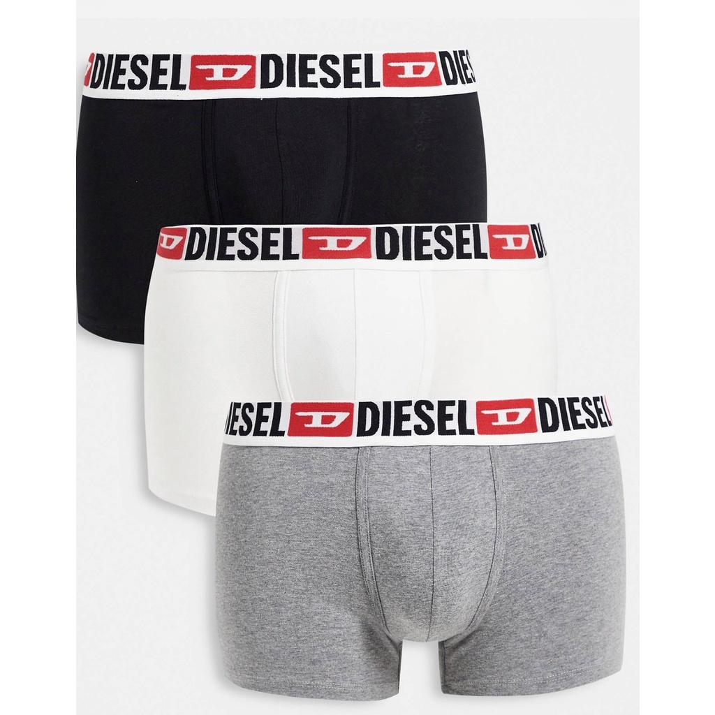 義大利名牌 Diesel 男款 棉質內褲 黑/白/灰三款顏色 一盒3件裝 百分百原裝正品全新現貨
