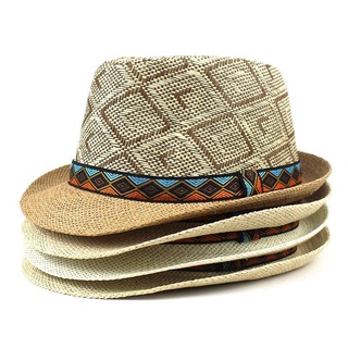Image of 草帽爵士帽禮帽爵士帽草帽送給爸爸男朋友祖父沙灘帽的禮物