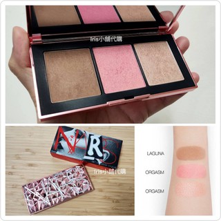 限量款二手良品～NARS 高潮不死 三色 頰彩盤 Orgasm infatuation palette 修容腮紅打亮