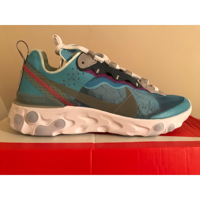 Nike react element 87 藍 AQ1090-400 全新台灣公司貨