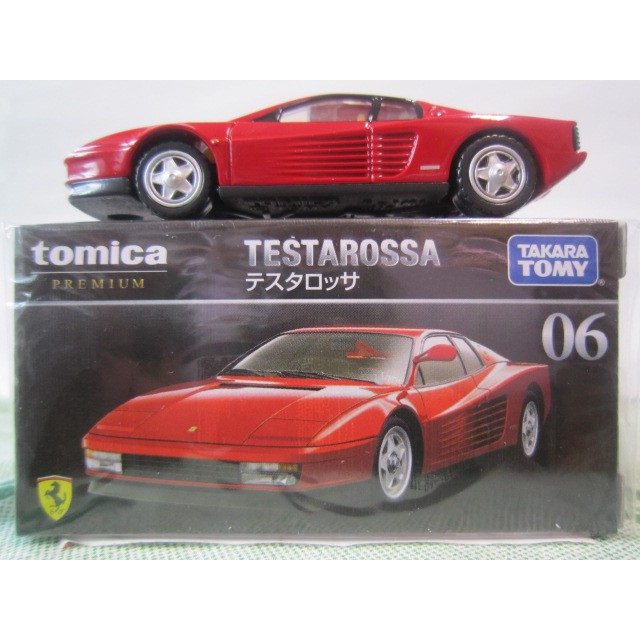 包膜 運費依蝦皮TOMY tomica PREMIUM 06 Ferrari 法拉利紅色跑車 超跑 紅馬 黑盒白金 多美