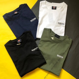 DICKIES LOGO TEE 黑 白 小LOGO 美式 短T 素T 男女 小黑標 韓國公司貨 零碼出清 DOT聚點