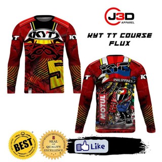 Kyt TT Course Flux Full Sublimation Shirt 長袖騎手的泰式外觀