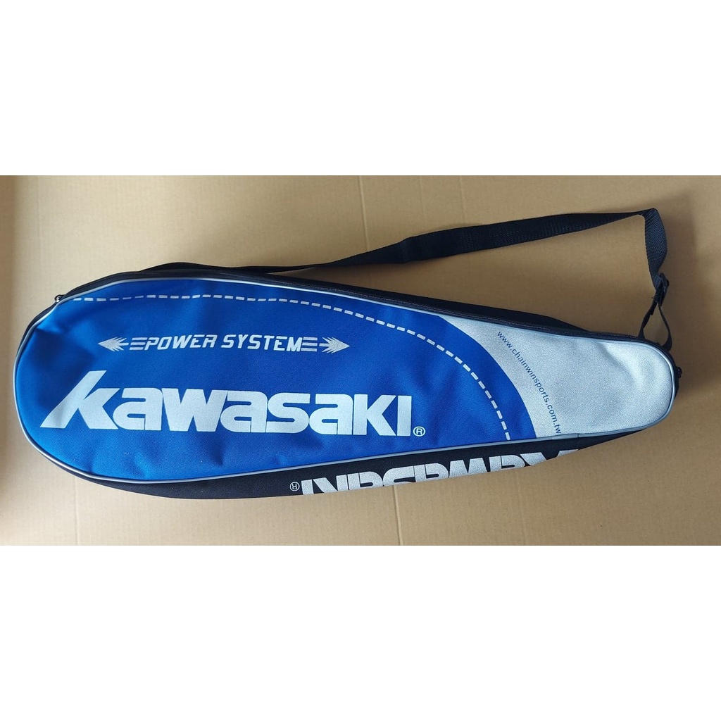 kawasaki羽毛球拍袋 3支裝球拍袋 加大的球拍套 可裝2壁球拍 或 3支羽球拍
