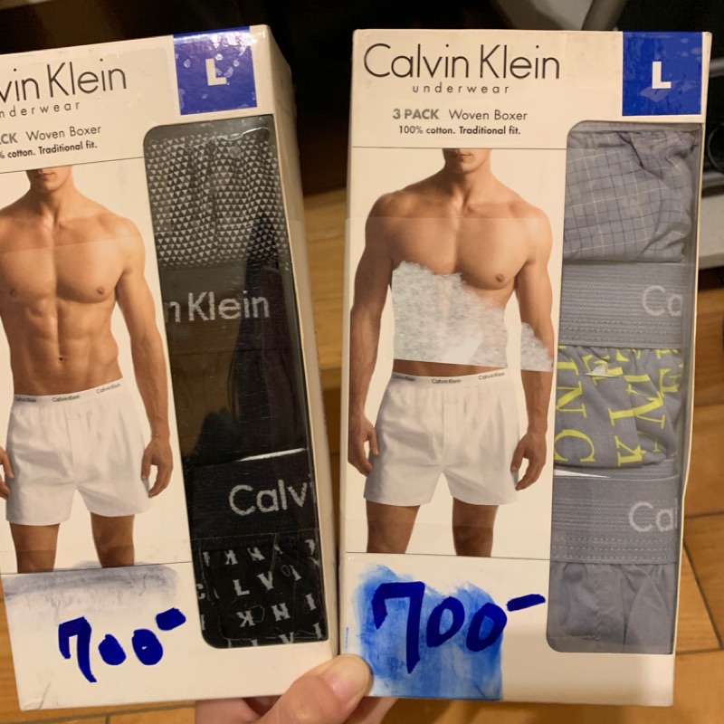 全新降價）好市多 ck男純棉平口褲3入組、Costco Calvin Klein 男純棉平口褲 ck內褲