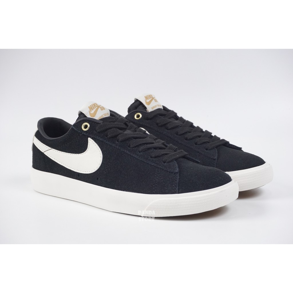 nike sb blazer zoom low gt black white