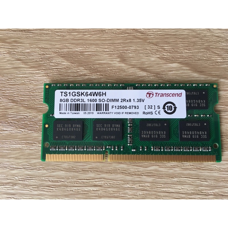 創見 DDR3L 1600 8GB全新，散裝筆記型電腦使用