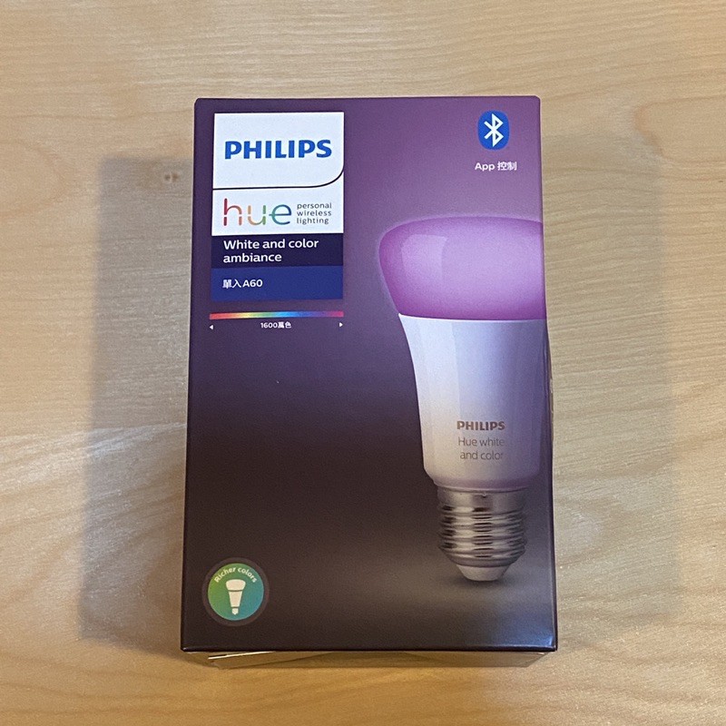 Philips Hue全彩情境系列 E27燈泡1 入組