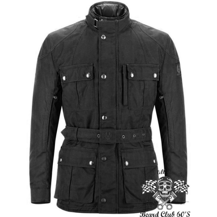 ♛大鬍子俱樂部♛ Belstaff® Snaefell 英國 貝克漢 復古 手工蠟 重機 防摔 防水 夾克 黑色