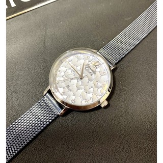 【K.watch】Alexandre Christie AC手錶 女錶 時尚銀 立體蝴蝶氣質款 石英皮革腕錶