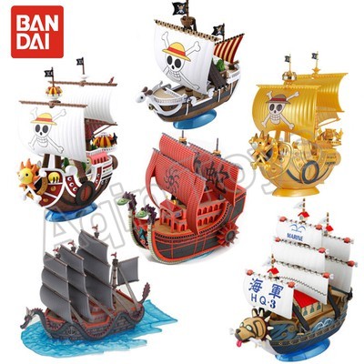 款可選 海賊王公仔模型航海王海賊船萬里陽光號千陽號紅色勢力號羅的潛艇千陽號黃金拼裝模型 蝦皮購物