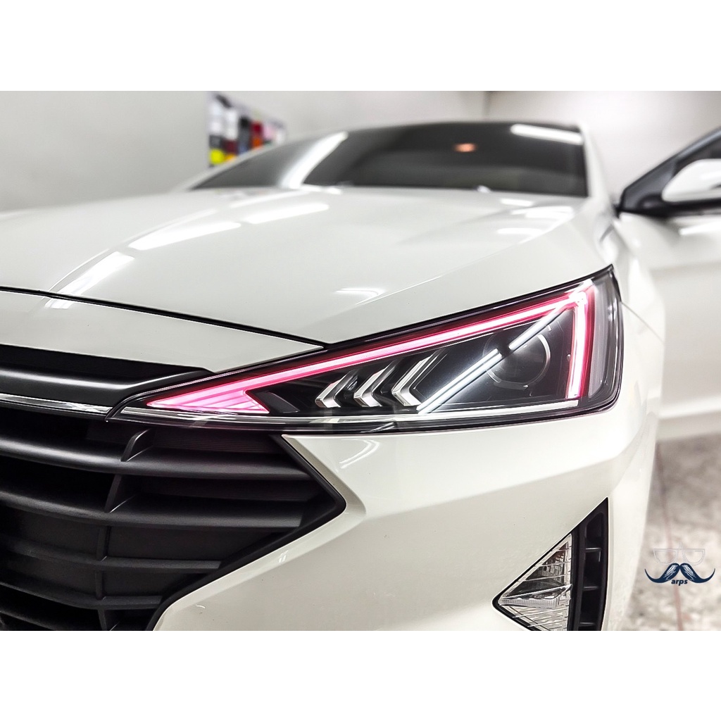 [老爸包膜店] Hyundai Elantra6.5代 日行燈 專用膜 改色 燈膜 貼膜 改裝 電腦裁切