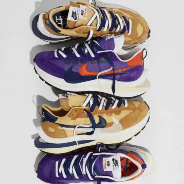 【Focus Store】 Sacai X Nike VaporWaffle 卡其 紫 奶茶 DD1875-200