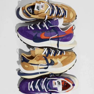 【Focus Store】 Sacai X Nike VaporWaffle 卡其 紫 奶茶 DD1875-200