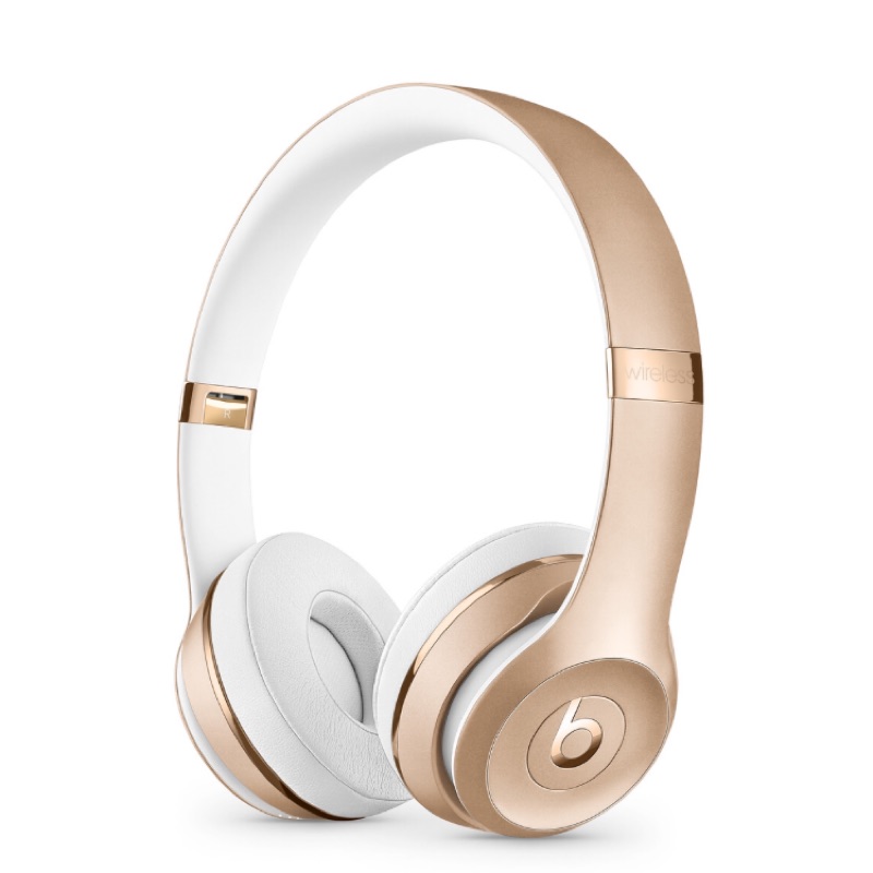 全新未使用Beats Solo3 Wireless 頭戴式無線藍牙耳機 - 金色