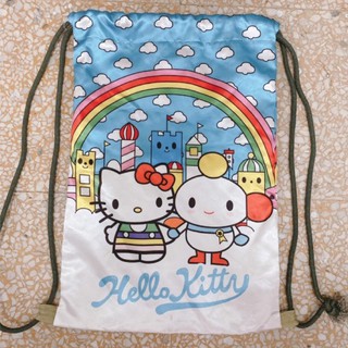 Hello Kitty 束口袋 後背袋 運動背帶 防潑水