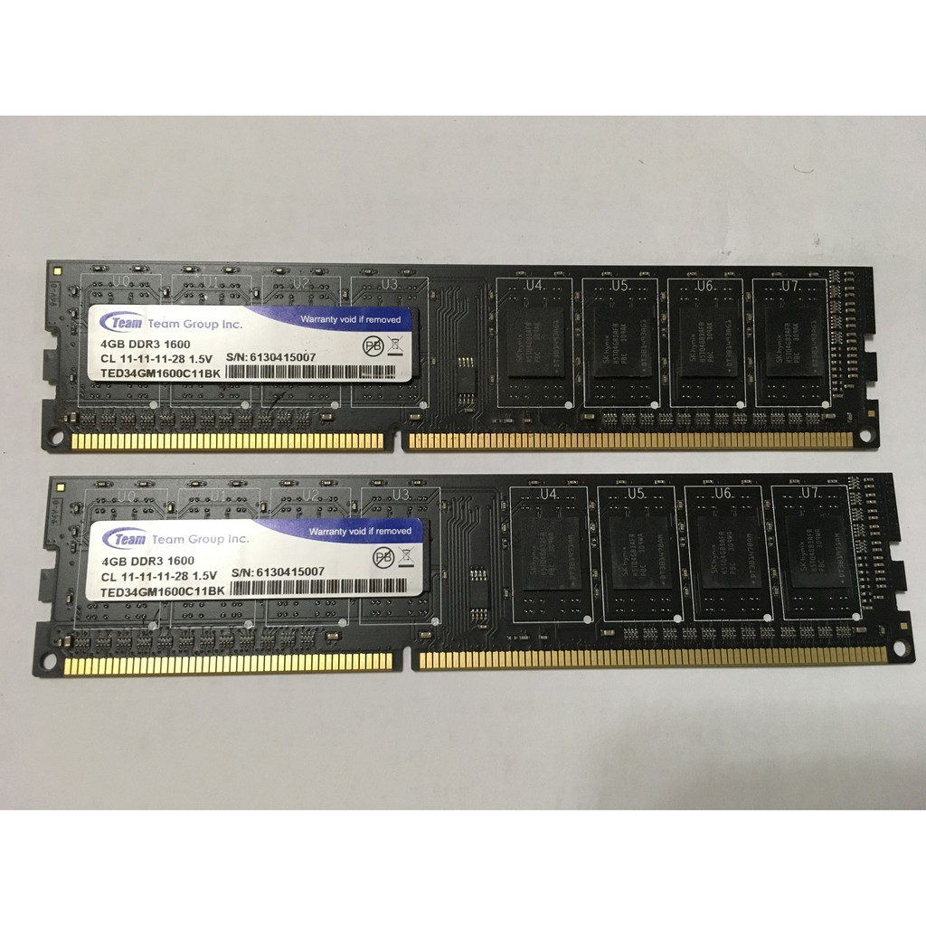 DDR3 1600 4G 桌上型記憶體 TEAM  十銓