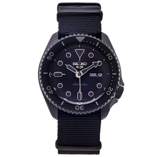 SEIKO 5號機械機芯sport系列帆布材質錶帶款手錶