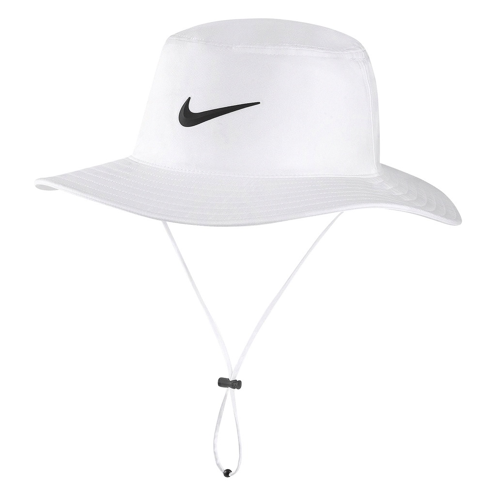 Nike 帽子 UV Golf 男女款 白 透氣 高爾夫 漁夫帽 登山帽 抗紫外線 寬帽簷 ACS DH1910-100