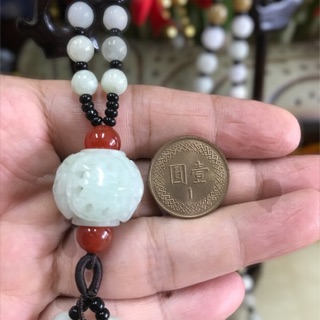 整串都是天然翡翠A貨，時來運轉 轉運珠 緬甸玉項鍊 長鍊 毛衣鍊 毛衣鏈