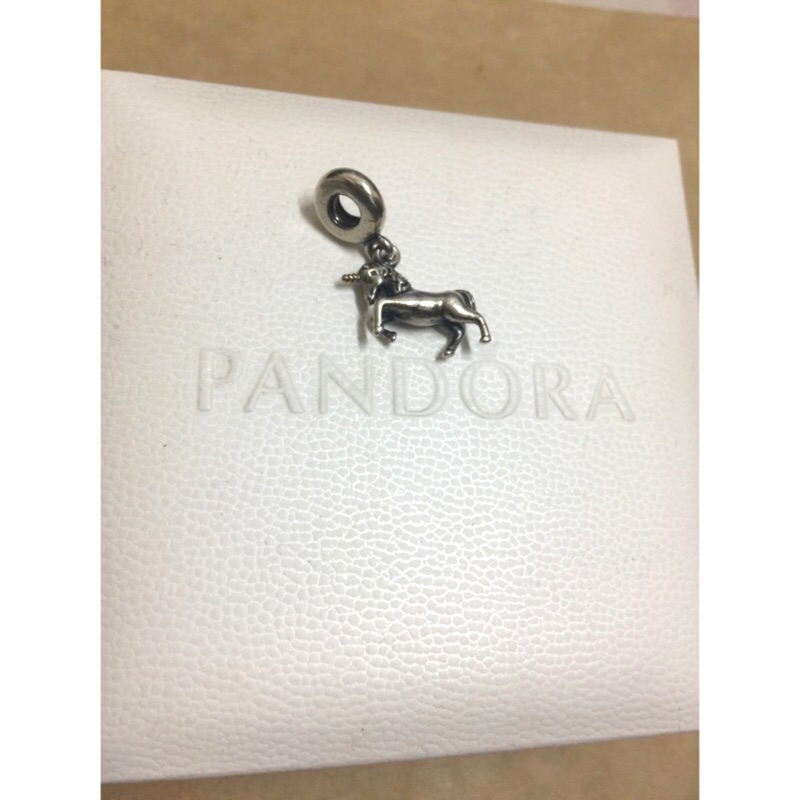 Pandora charm 獨角獸 含k金 潘朵拉串飾