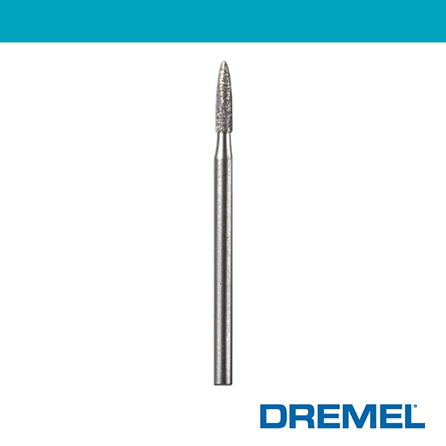 Dremel 精美 7144 3/32"  2.4mm 尖錐鑽石滾磨刀