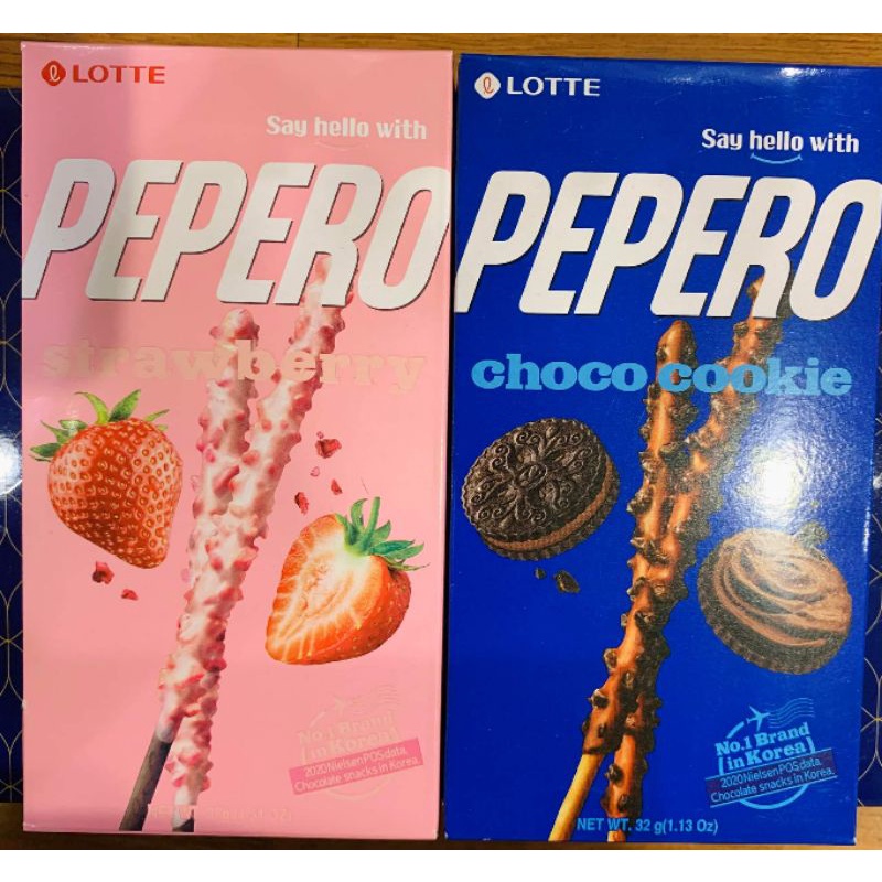 ✨現貨✨ 樂天LOTTE PEPERO 韓國草莓脆粒餅乾棒 Oreo黑餅乾巧克力棒